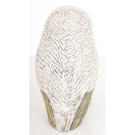 Dekoracja - biała sowa 21x10,5x12 cm NOCTUA-3