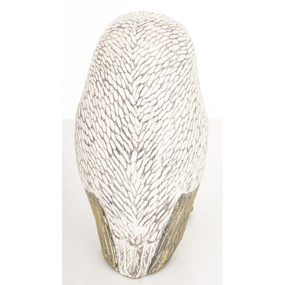 Dekoracja - biała sowa 21x10,5x12 cm NOCTUA-3