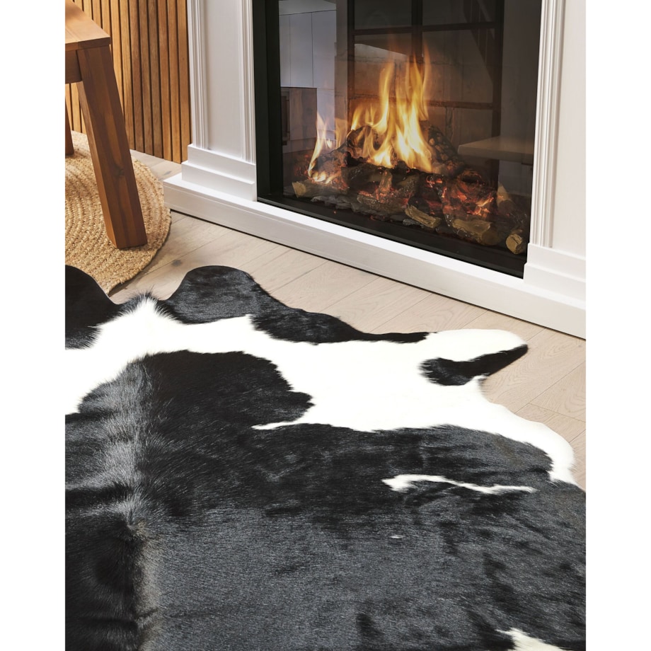 Skóra bydlęca 3-4 m² czarno-biała NASQU