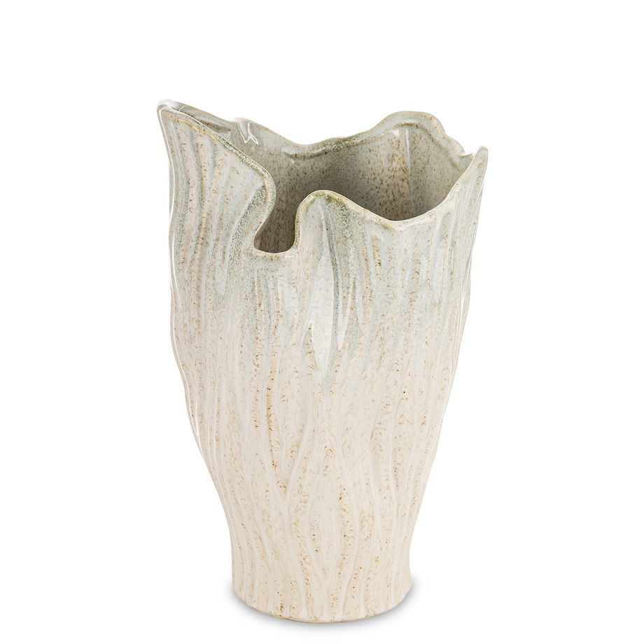 Wazon ceramiczny 25x16x15 cm VAZA beżowy