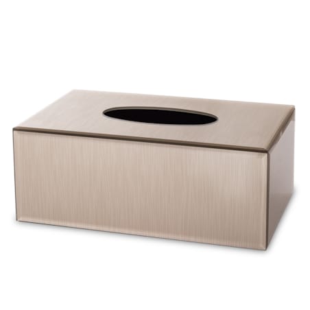 Pudełko na chusteczki 10,5x25,5x14,5 cm szklane szampańskie