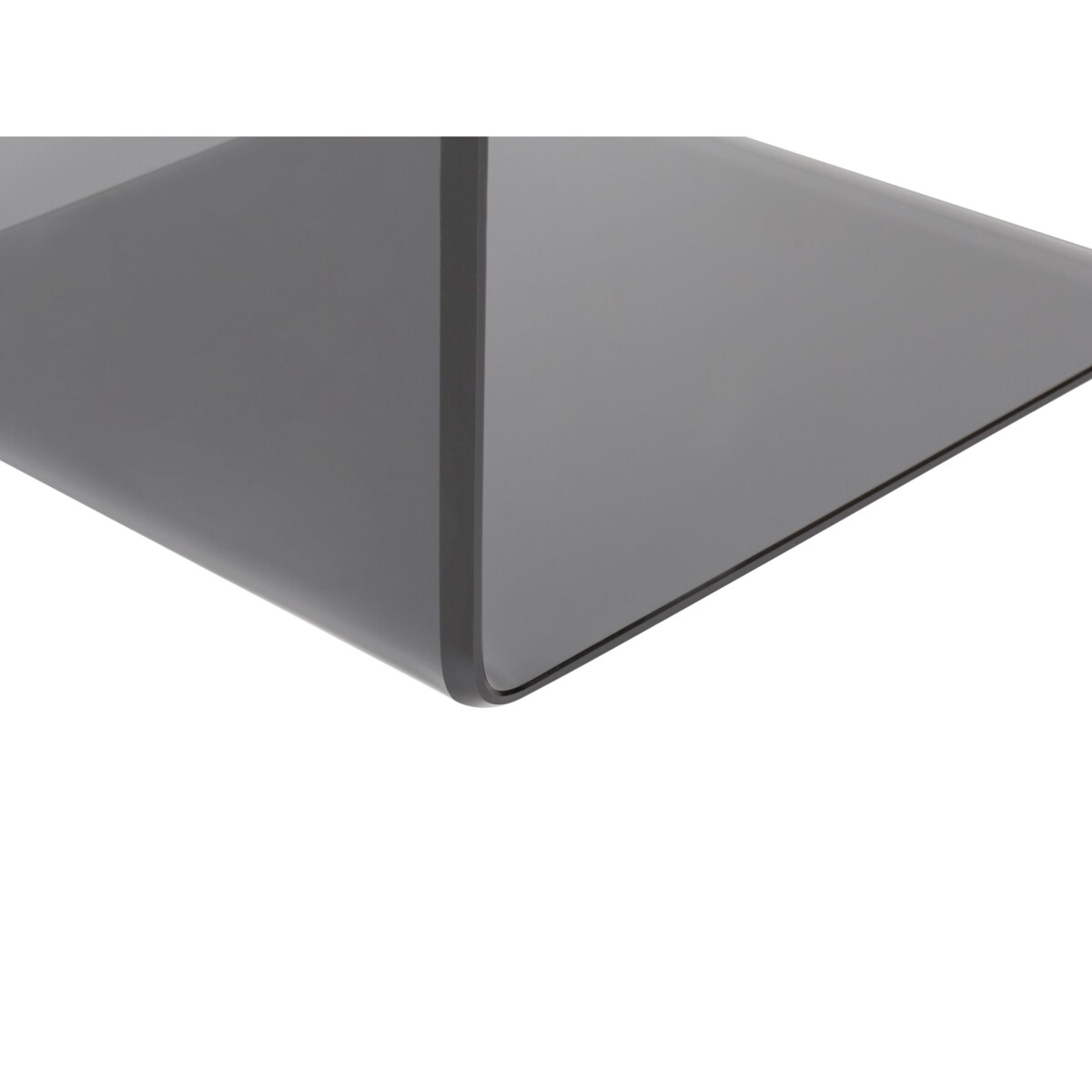 Stolik pomocniczy LOURDES Szkło Czarny