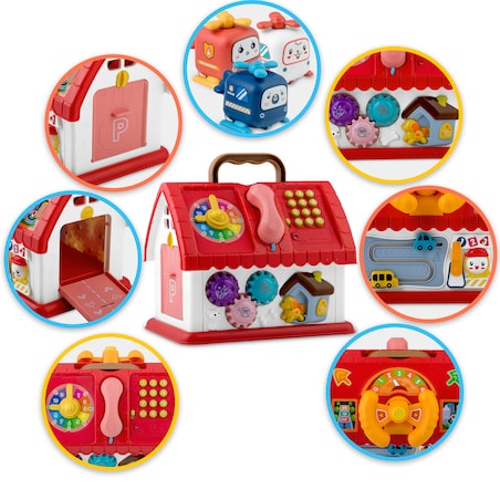 Domek edukacyjny interaktywny mata składana dźwięki Ricokids