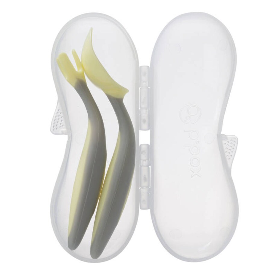 Sztućce dla niemowląt i dzieci do nauki jedzenia Gelato Banana Split, b.box