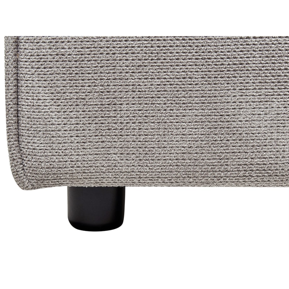 Łóżko tapicerowane 180 x 200 cm szare LINARDS