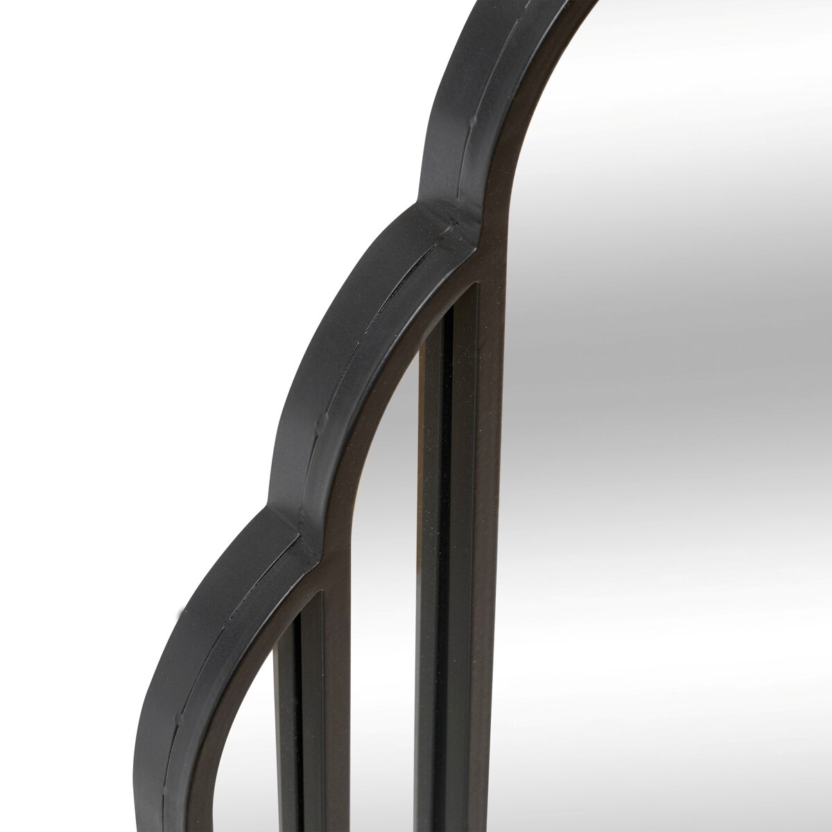 Lustro wiszące duże art deco BENEDITA, metalowa rama, 50,5 x 100,3 cm