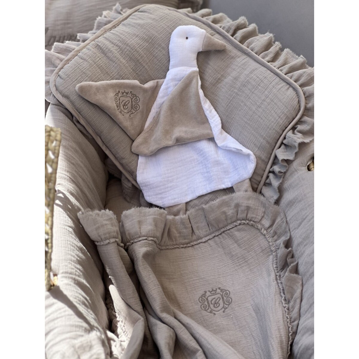 Gęś dou dou beżowa