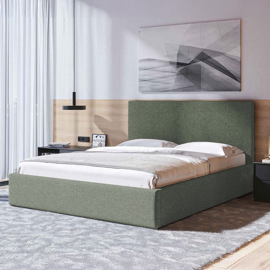 Mesonica Łóżko Bufo, zielone 160x200