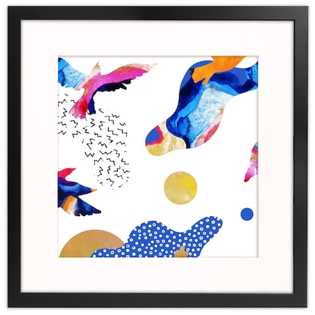 Ramka na zdjęcia 40x40 cm z passe partout czarna ramka z okienkiem passe partout na zdjęcie 30x30 cm kwadratowa ramka FRAMAI®