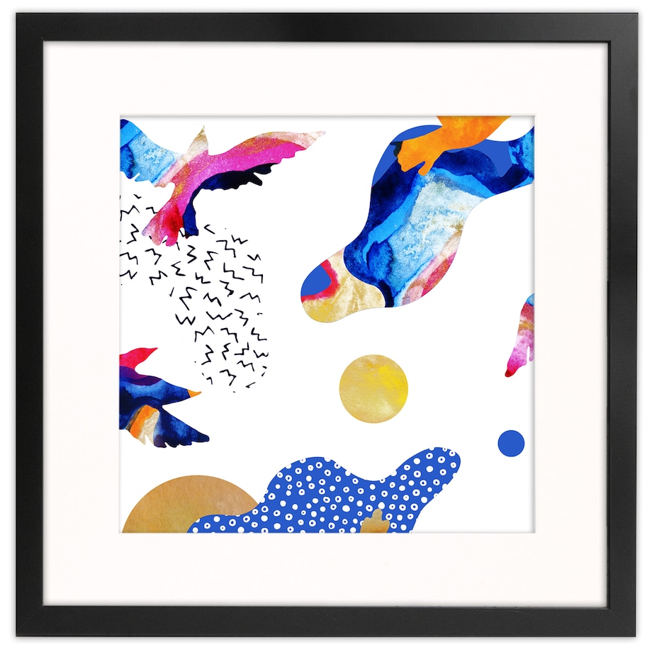 Ramka na zdjęcia 40x40 cm z passe partout czarna ramka z okienkiem passe partout na zdjęcie 30x30 cm kwadratowa ramka FRAMAI®