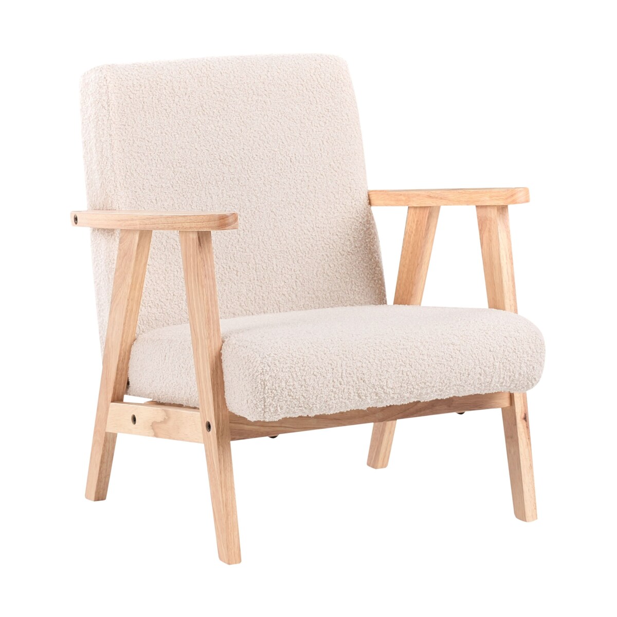 Fotel dziecięcy LINDE Boucle Jasnobeżowy