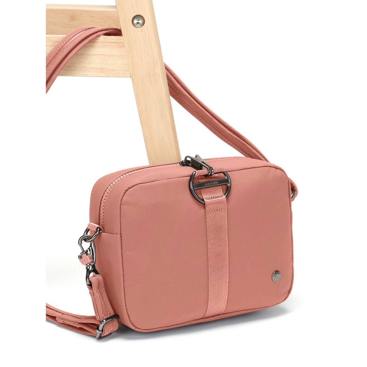 Torebka damska antykradzieżowa Pacsafe Citysafe CX Econyl® - różowy