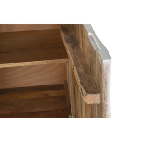 Komoda duża z drewna mango biało-złota Mandala