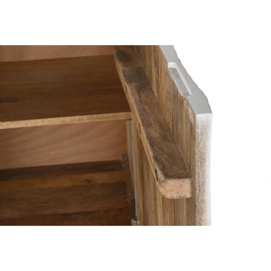 Komoda duża z drewna mango biało-złota Mandala