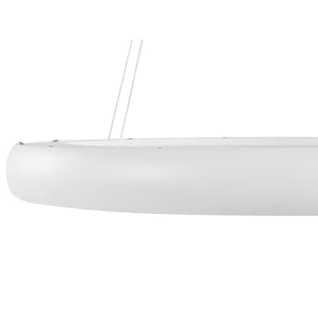 Lampa wisząca LED metalowa biała BAGO