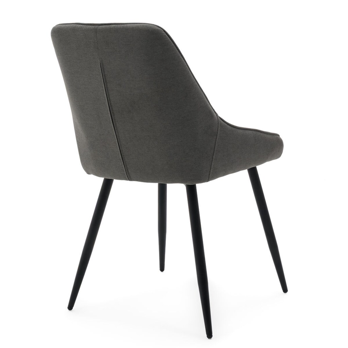 Krzesło LINO tapicerowane szare czarne nogi modne