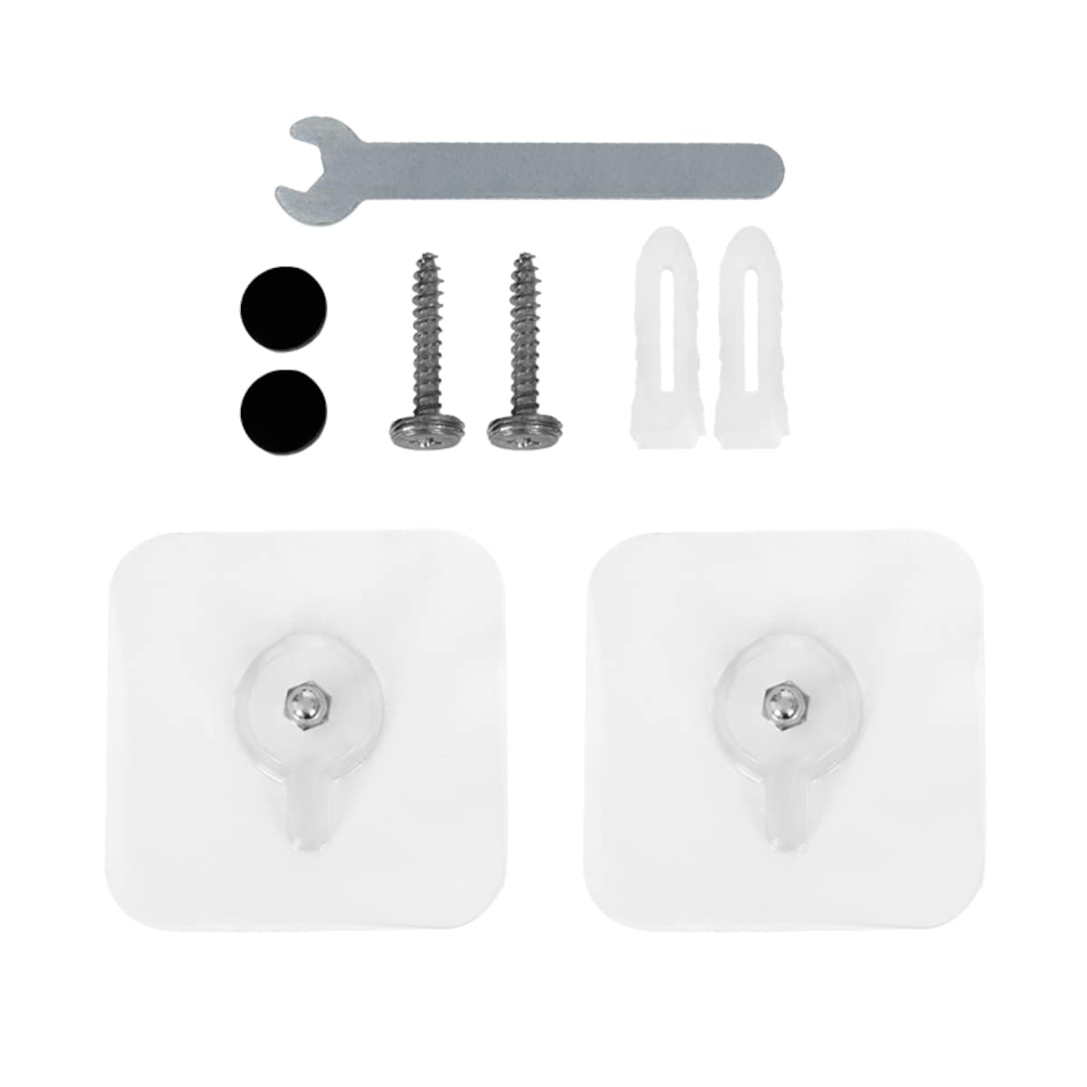 Wieszak ścienny z półką na klucze akcesoria czarny metalowy haczyki