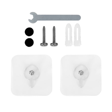 Wieszak ścienny z półką na klucze akcesoria czarny metalowy haczyki