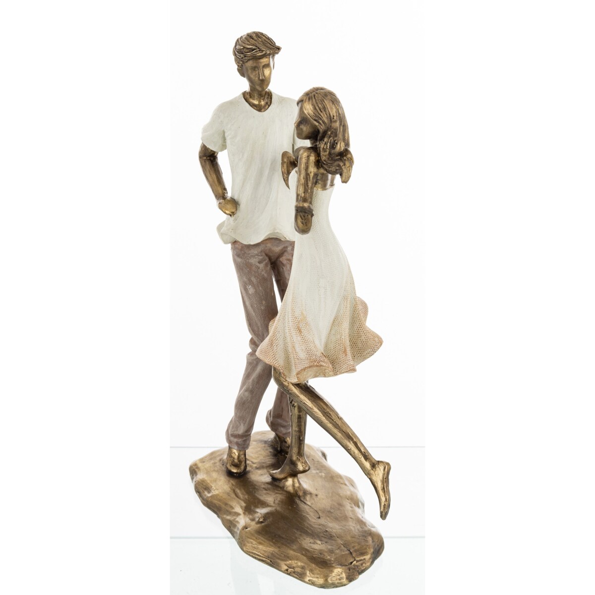 Dekoracja - Para na parkiecie 25x16,5x8,5 cm TANCERZE