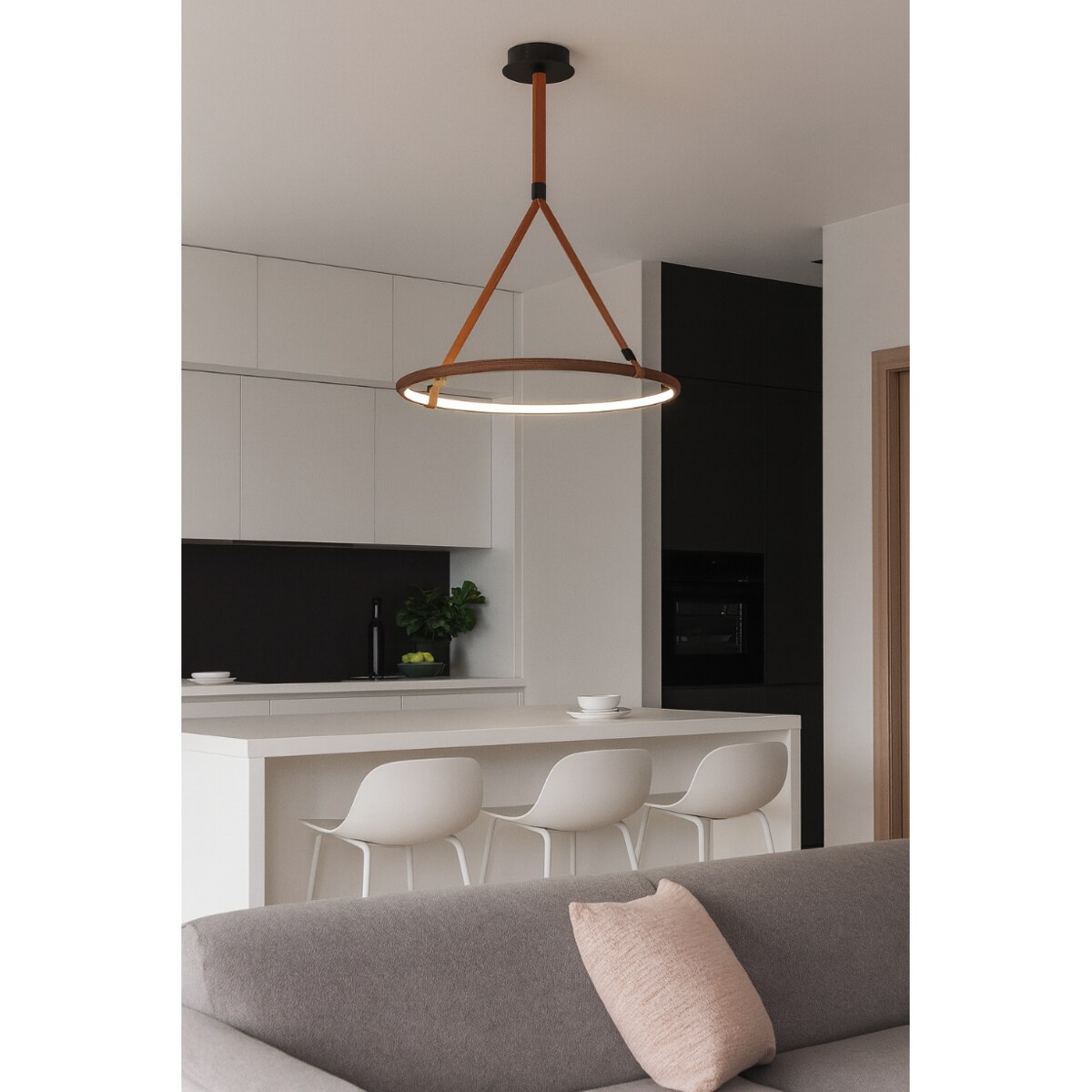 LAMPA WISZĄCA MIRESTA L IMITACJA DREWNA