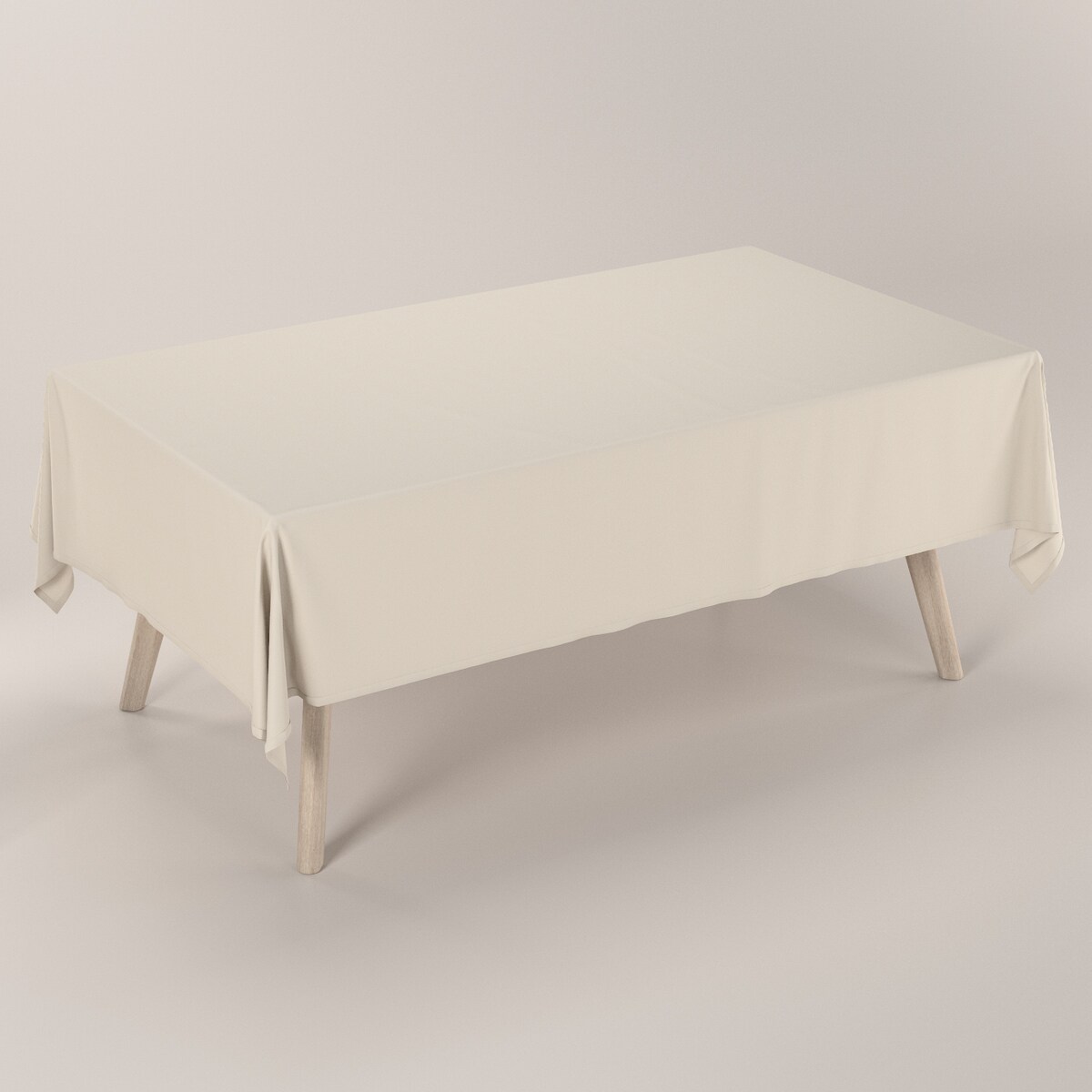 Obrus prostokątny 130 x 210 cm naturalny len