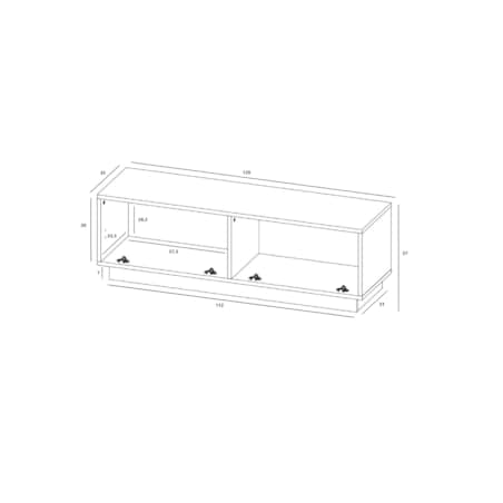 Szafka RTV Komoda Loft Industrialna stojąca / wisząca kaszmir Mat 120 cm