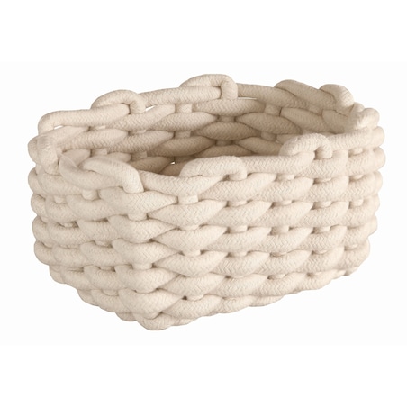 Kleine Wolke Fellone Koszyk pleciony sznurek beż naturalny M