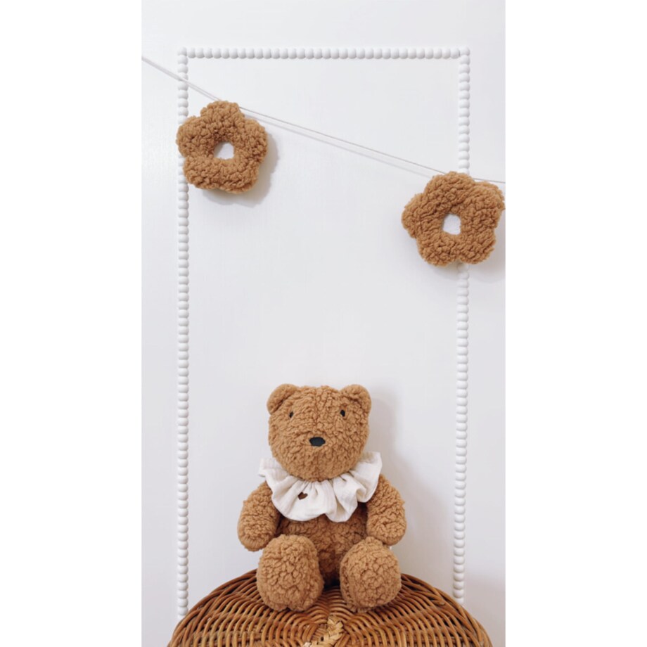 Przytulanka Miś z frotką - Ecru