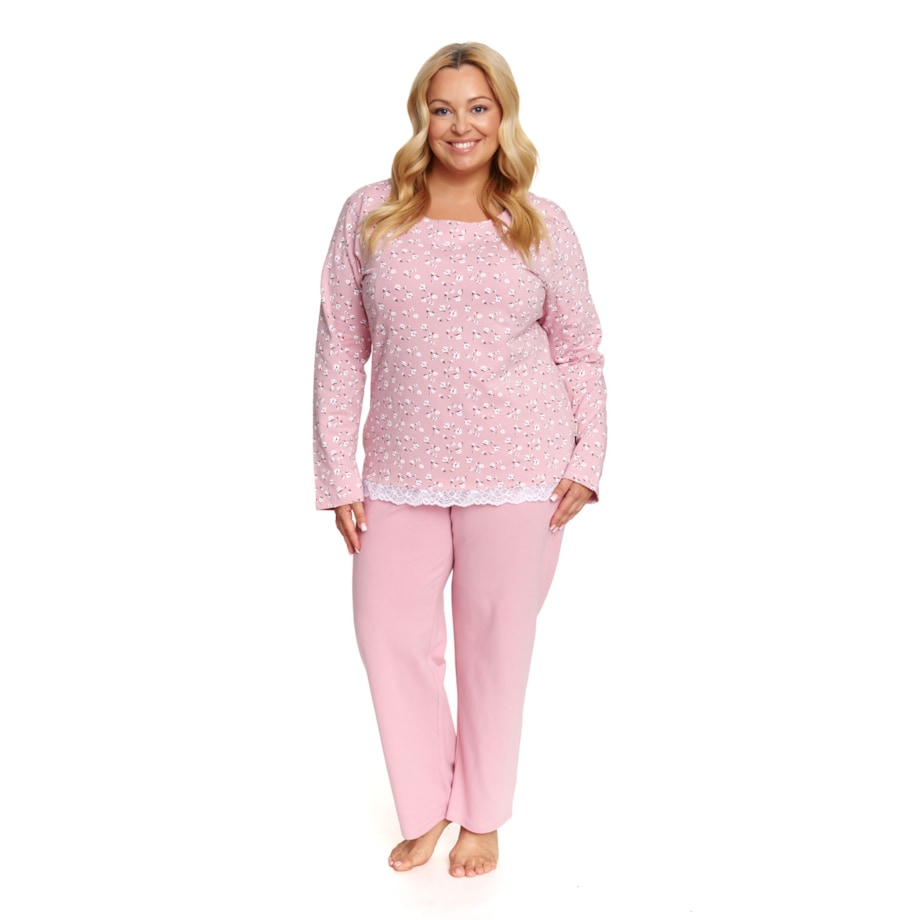 Piżama kolor różowy PB.7151.DAISY_FLOWERS - XXL