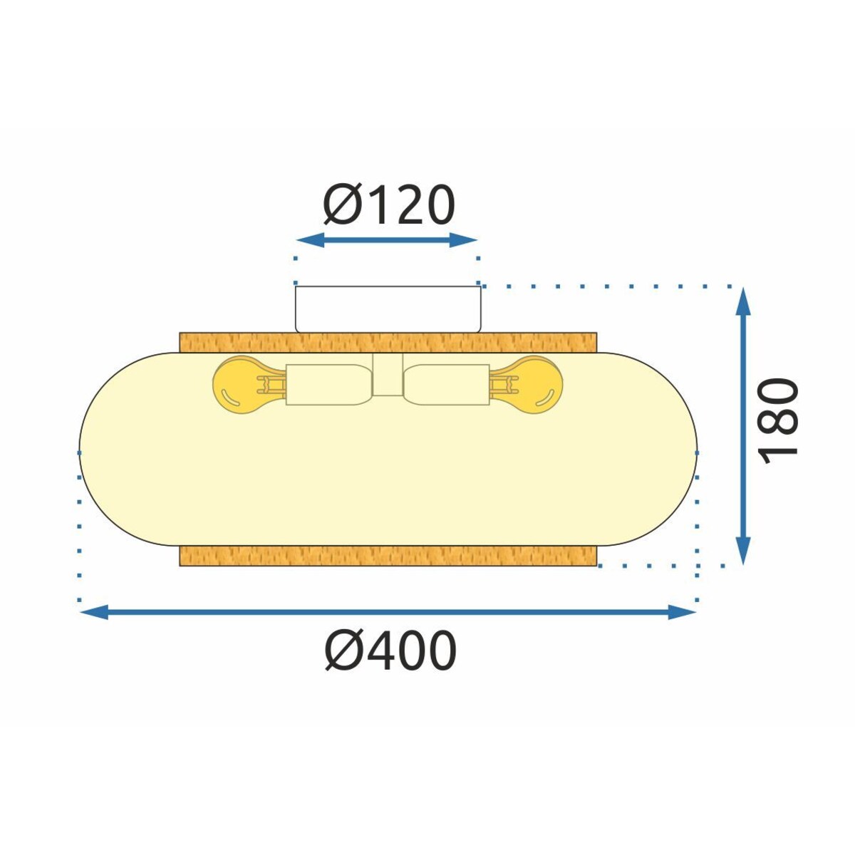 Lampa sufitowa plafon Boho APP1253-3C