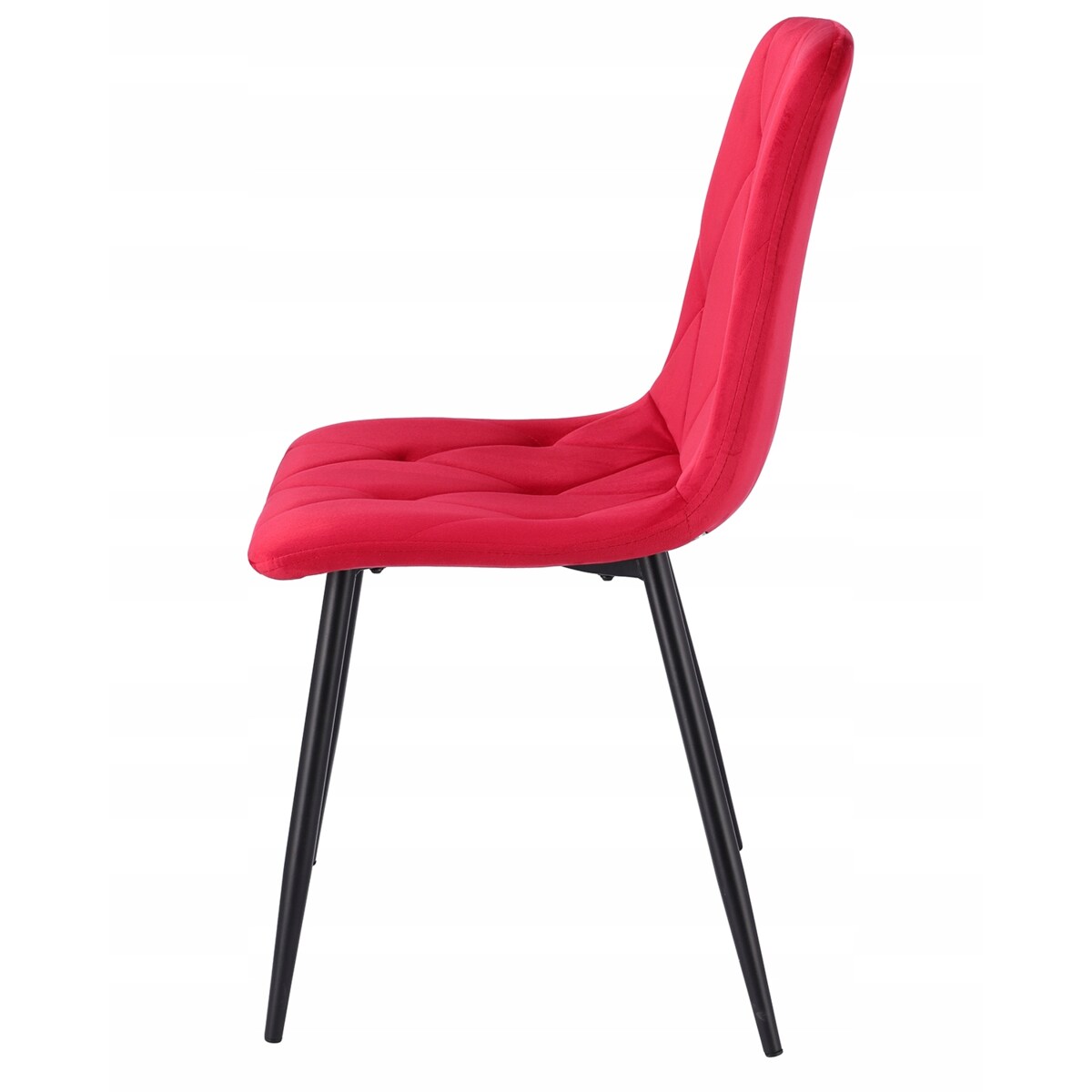 Krzesło welurowe eleganckie PIADO amarantowe