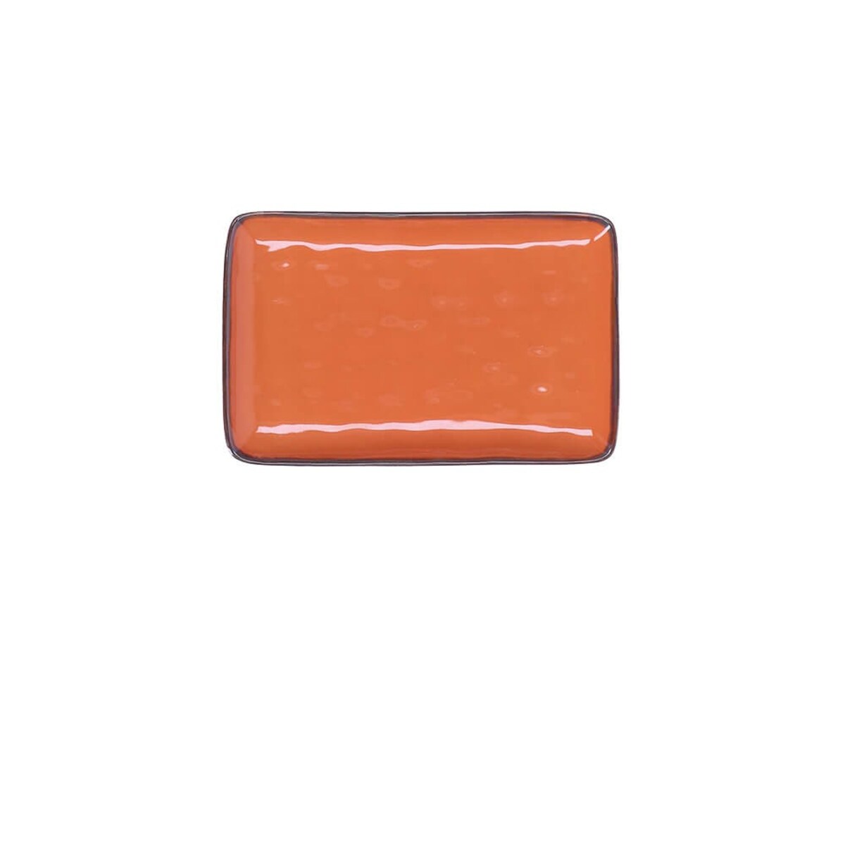 Zestaw 4 tac prostokątnych Concerto Arancione - Pomarańczowy, 20 x 13 cm