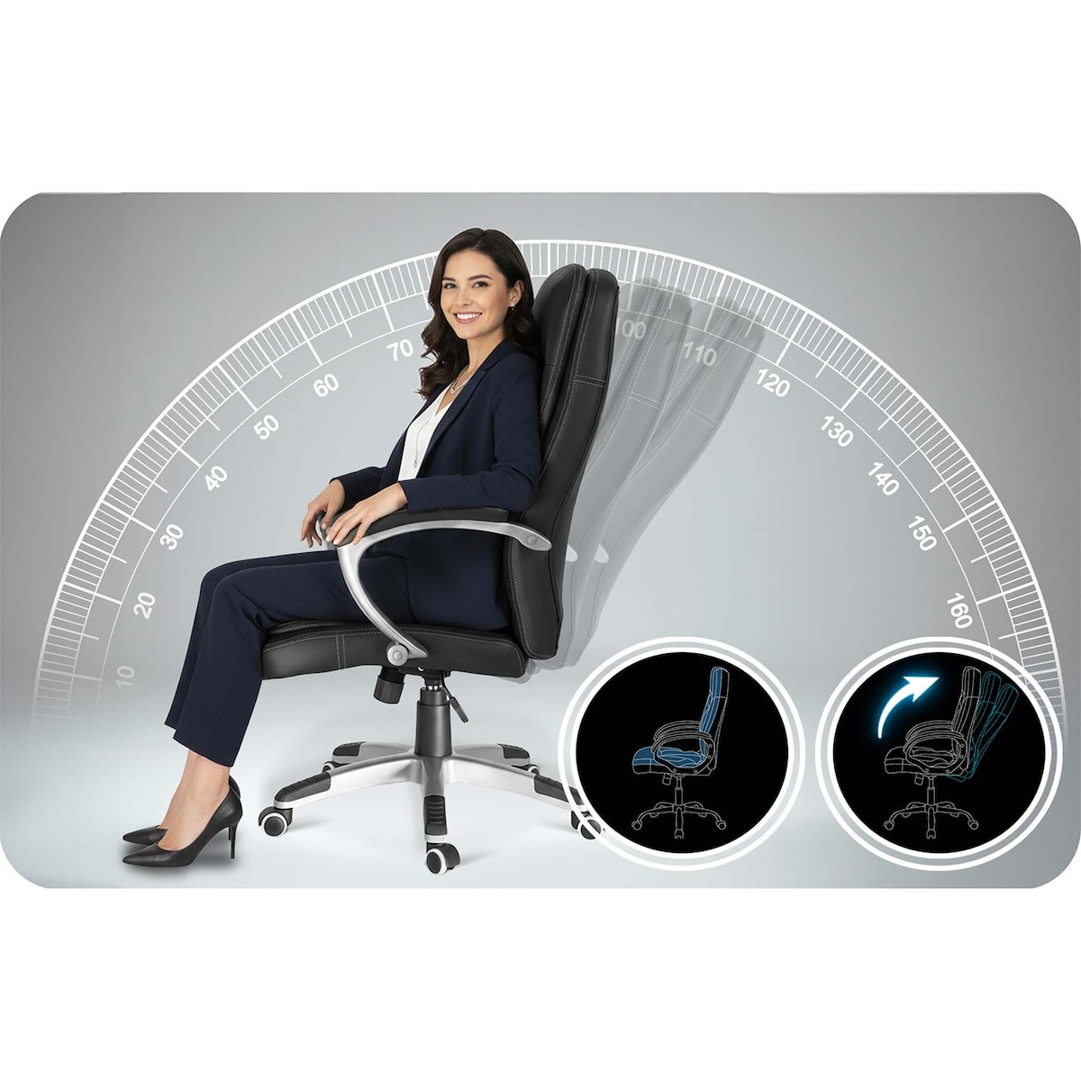 Fotel biurowy Sofotel 322 czarny - black