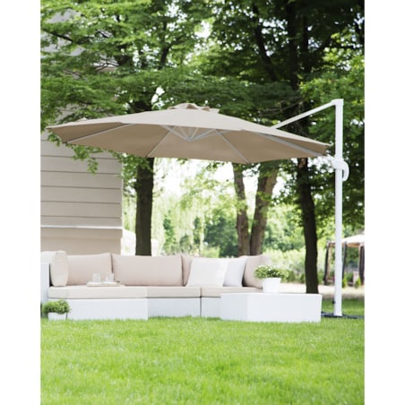 Parasol ogrodowy na wysięgniku 300 cm SAVONA Piaskowy Beżowy