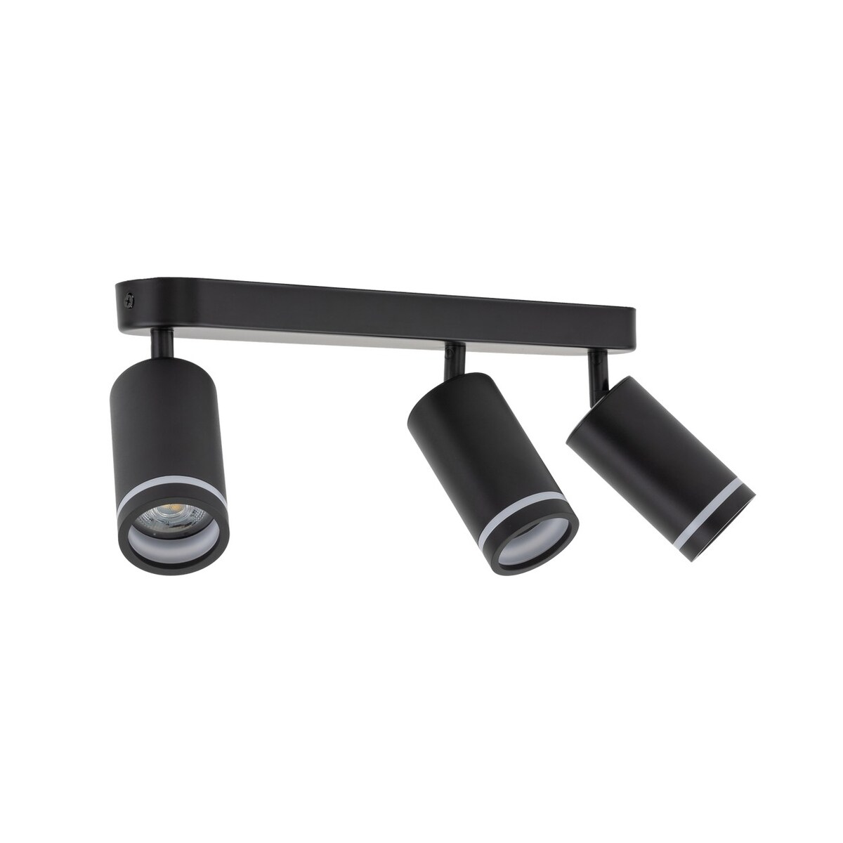 Lampa sufitowa reflektor JET BLACK 6914 TK Lighting czarna listwa 3xGU10 regulowane spoty LED do salonu kuchni