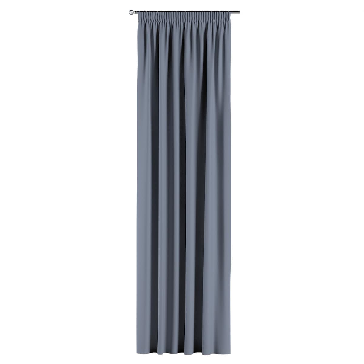 Zasłona na taśmie marszczącej 1 szt. 130x260 stalowy szary
