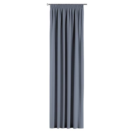 Zasłona na taśmie marszczącej 1 szt. 130x260 stalowy szary