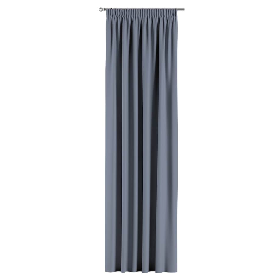 Zasłona na taśmie marszczącej 1 szt. 130x260 stalowy szary