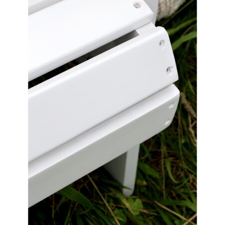 Leżak drewniany hand-made biały