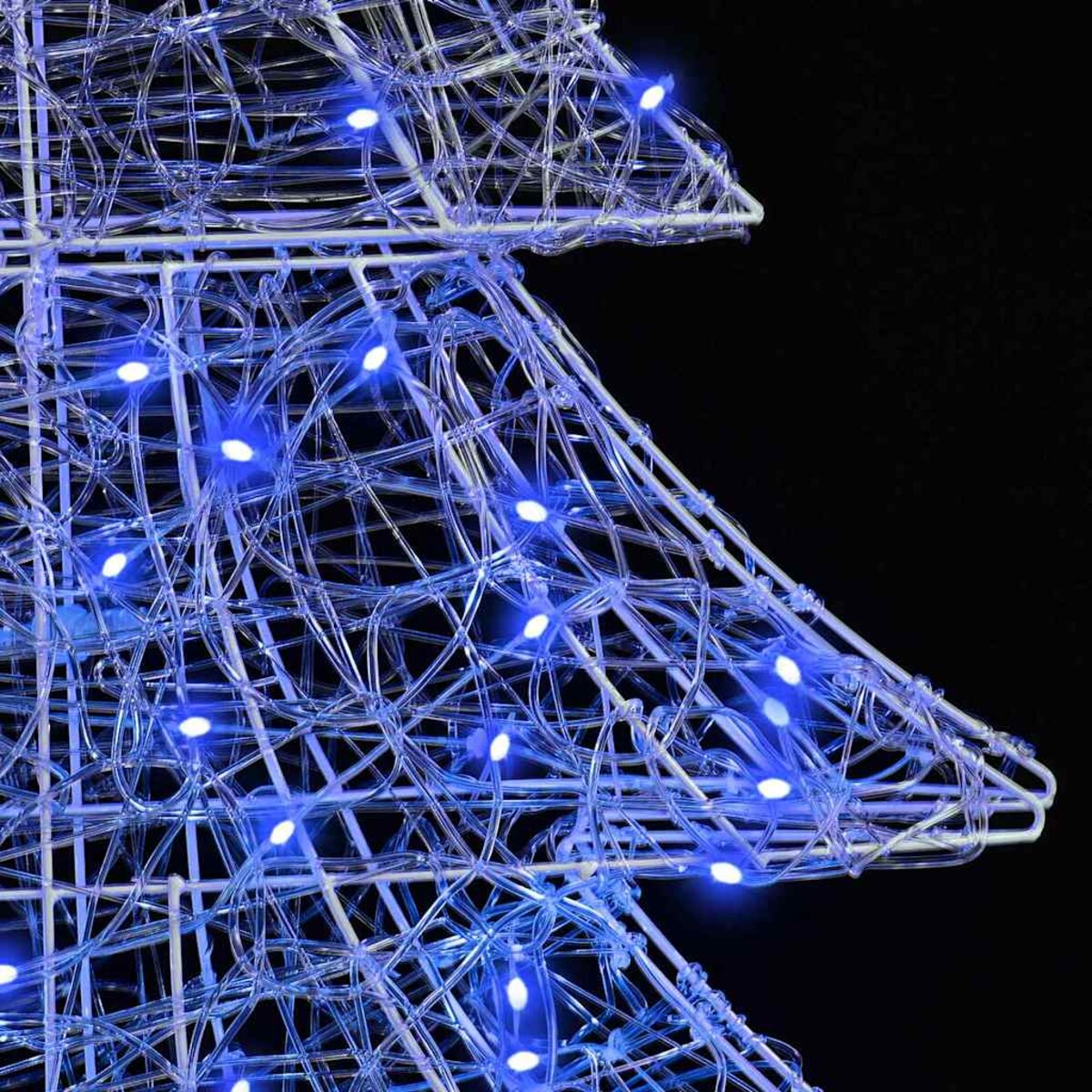 vidaXL Choinka z 100 diodami LED Niebieski 120 cm Akryl