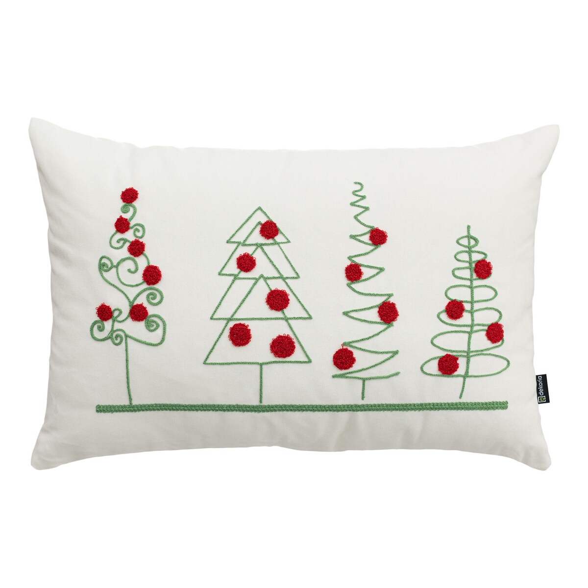 Poszewka na poduszkę Holiday Cheer 60x40 cm boże narodzenie, święta, świąteczne, biały-ecru-kremowy, 60x40 cm