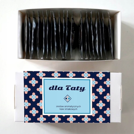 PREZENT UPOMINEK NA DZIEŃ TATY OJCA ZESTAW 20 KAW SMAKOWYCH DLA TEŚCIA