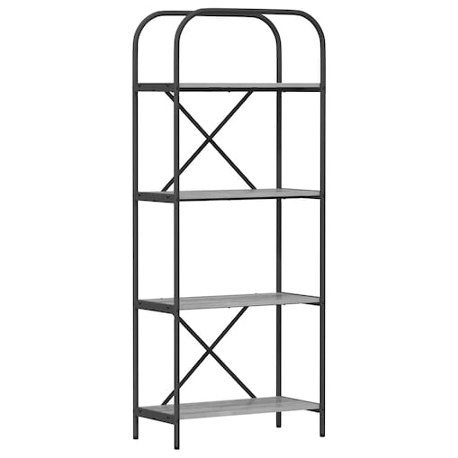 vidaXL Półka na książki Szary dąb sonoma 60 x 30 x 146 cm