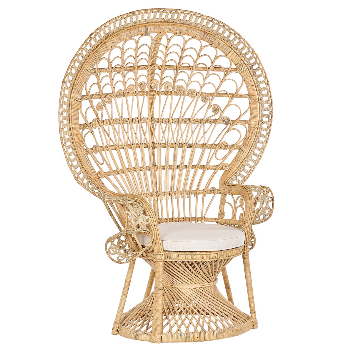 Fotel paw EMMANUELLE Rattan Naturalny