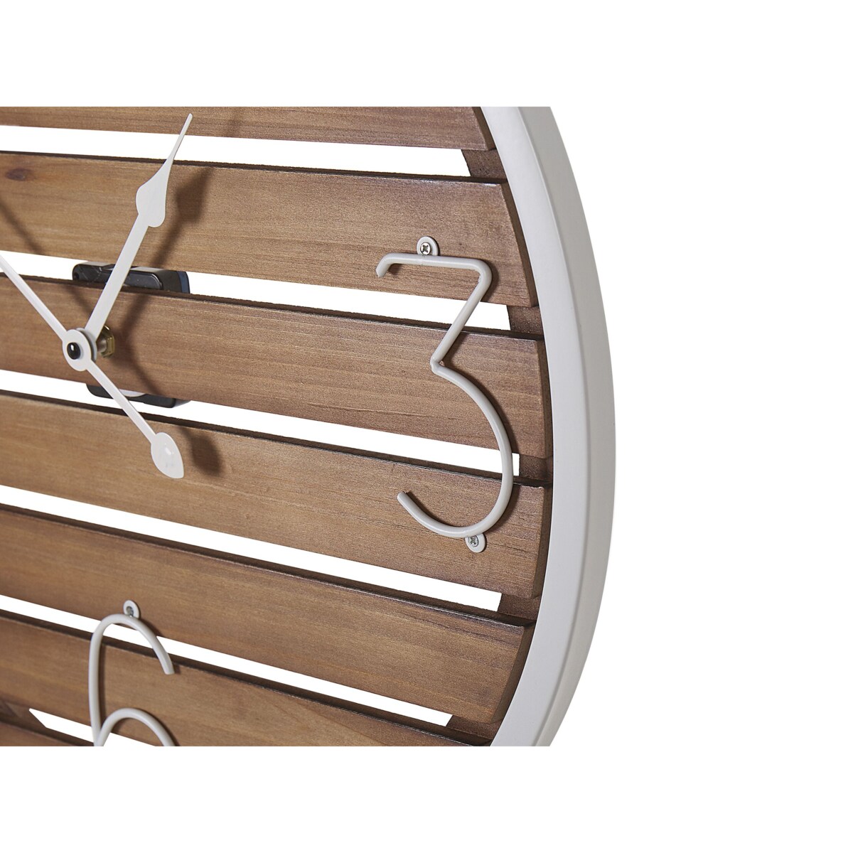 Zegar ścienny ø 50 cm ciemne drewno ARRIAGA