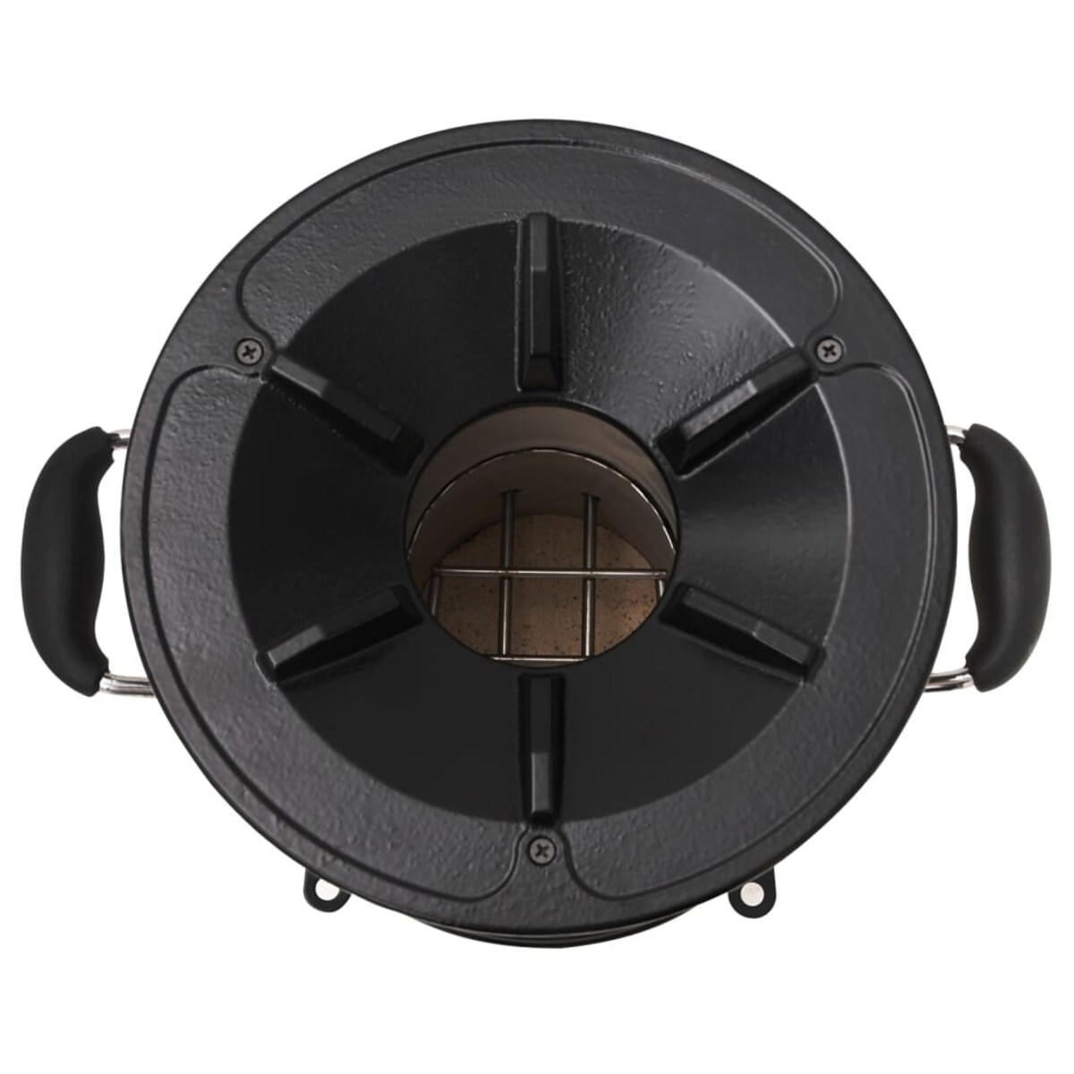 vidaXL Piecyk kempingowy na drewno, 45,5x33x25,5, stal nierdzewna