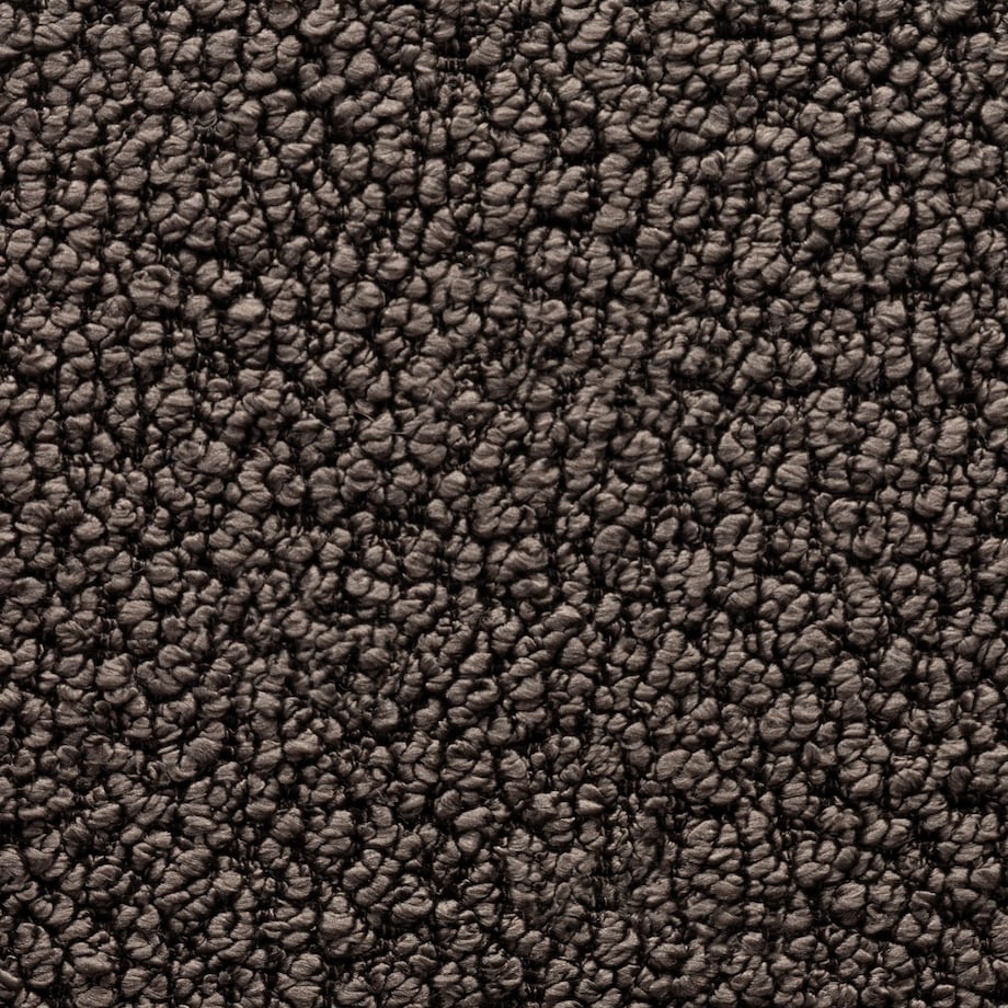 Fotel obrotowy, bouclé, ciemnobrązowy Haco