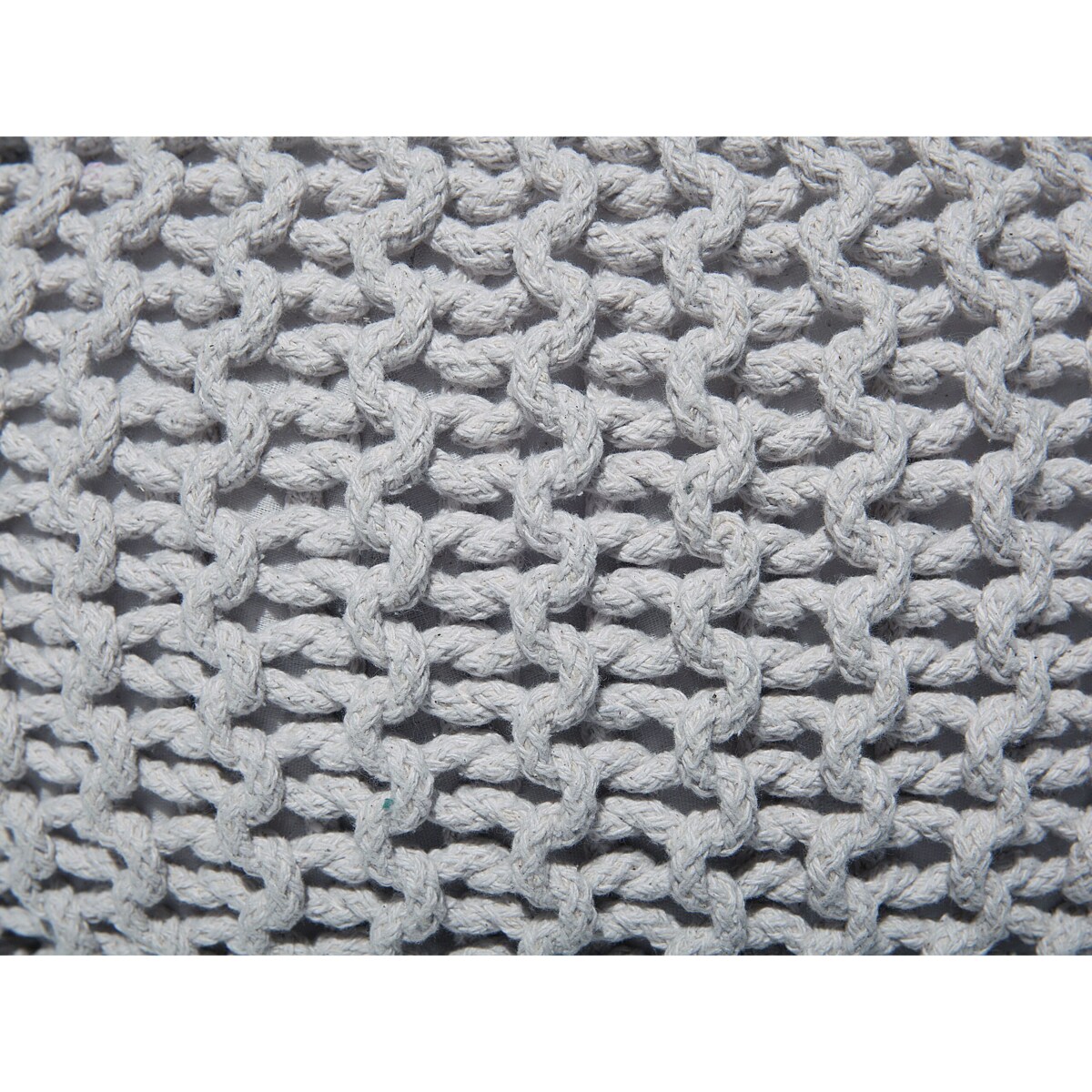 Puf 50 x 35 cm jasnoszary CONRAD