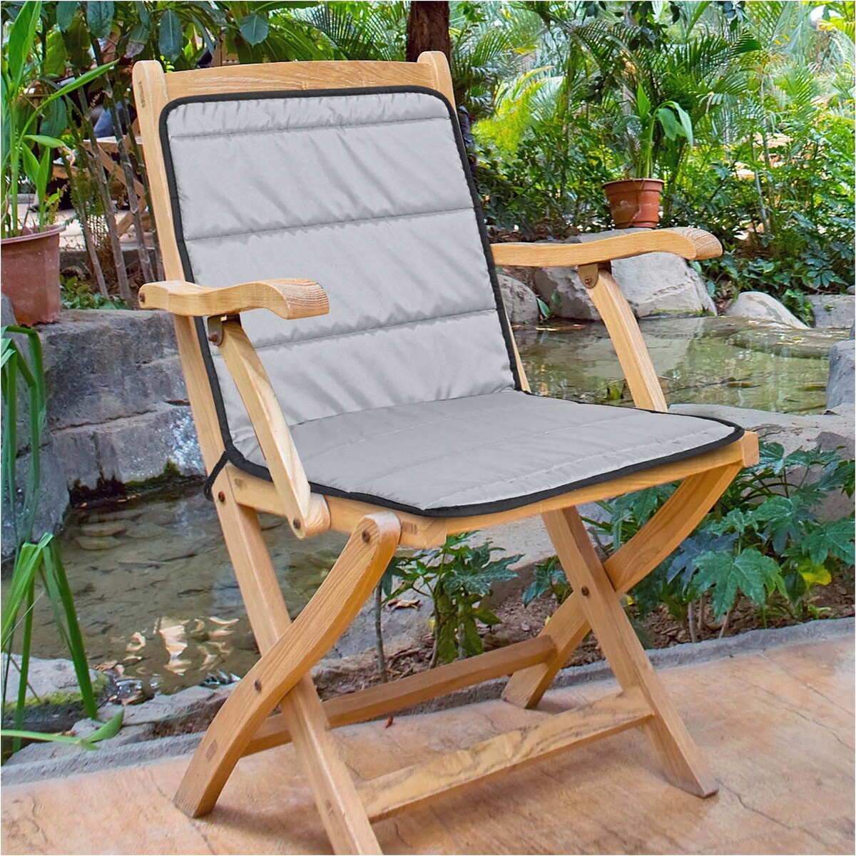 Poduszka Pikowana Z Pianki Wodoodporna Na Ławkę Krzesło Leżak 50X50X50 Cm