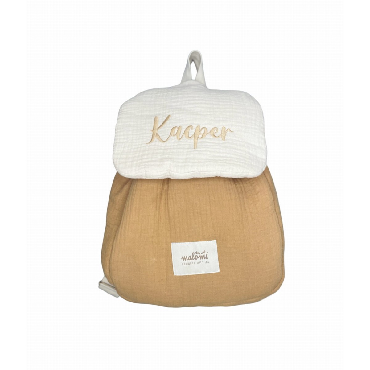 Plecak muślinowy camel